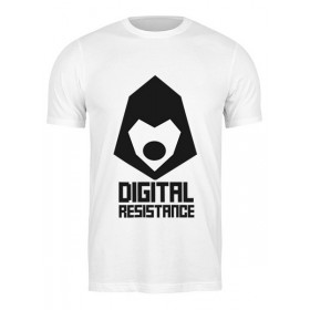 classic_tee с принтом Digital Resistance. Цифровое сопротивление в Смоленске,  |  | Тематика изображения на принте: 