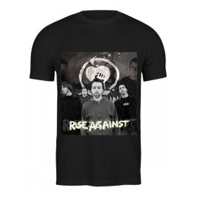 Мужская футболка с принтом Rise Against - photo в Смоленске,  |  | Тематика изображения на принте: 