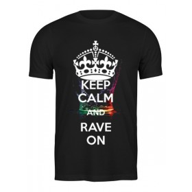 Мужская футболка с принтом eat sleep rave repeat в Смоленске,  |  | 