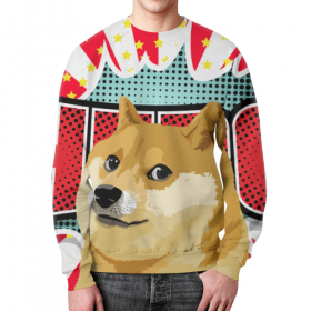 full_print_sweatshirt с принтом DOGE WOW в Смоленске,  |  | 