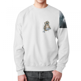 full_print_sweatshirt с принтом Выдра в Смоленске,  |  | Тематика изображения на принте: 