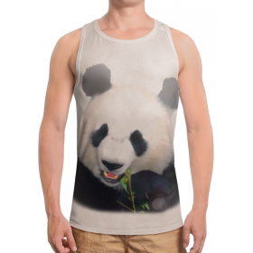 full_print_tanktop с принтом Панда в Смоленске,  |  | Тематика изображения на принте: 