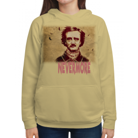 full_print_woman_hoodie с принтом Эдгар По, «Ворон» (Edgar Poe, The Raven) в Смоленске,  |  | 