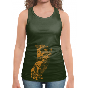 full_print_woman_tanktop с принтом Осень и корги в Смоленске,  |  | 