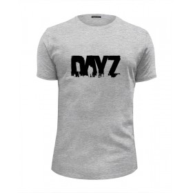 Мужская футболка Premium с принтом DayZ T-shirt в Смоленске, Белый, черный, серый меланж, голубой: 100% хлопок, плотность 160 гр. Остальные цвета: 92% хлопок, 8% лайкра, плотность 170-180гр. |  | 