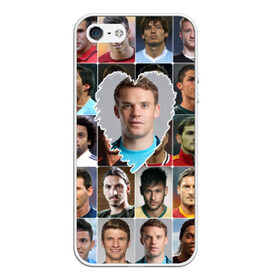 Чехол для iPhone 5/5S матовый с принтом Мануэль Нойер - лучший в Смоленске, Силикон | Область печати: задняя сторона чехла, без боковых панелей | manuel neuer | бавария | германия | лучшие футболисты | любимый игрок | мануэль нойер | самый крутой | я люблю