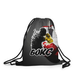 Рюкзак-мешок 3D с принтом Порхай как бабочка в Смоленске, 100% полиэстер | плотность ткани — 200 г/м2, размер — 35 х 45 см; лямки — толстые шнурки, застежка на шнуровке, без карманов и подкладки | апперкот | бабочки | бой | бокс | боксер | боксерские | жаль как пчела | надпись | перчатки | силуэт | спорт | спортсмен | удар | хук | человек