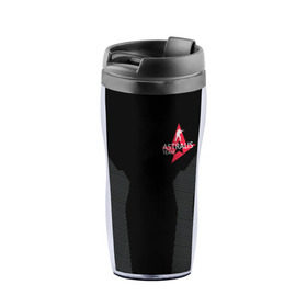 Термокружка-непроливайка с принтом ASTRALIS - THE FORM в Смоленске, внутренняя часть — пищевой пластик, наружная часть — прозрачный пластик, между ними — полиграфическая вставка с рисунком | объем — 350 мл, герметичная крышка | action | astralis | awp | counter strike | cs go | cs go global offensive | cybersport | game | gamer | hyper beast | shooter | skin | team liquid | киберспорт | оружие | скины