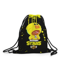 Рюкзак-мешок 3D с принтом Brawl Stars Sally Leon в Смоленске, 100% полиэстер | плотность ткани — 200 г/м2, размер — 35 х 45 см; лямки — толстые шнурки, застежка на шнуровке, без карманов и подкладки | brawl stars | crow | game | leon | бравл | бравл стар | бравл старс | ворон | ворона | детская | детям | игра | компьютерная игра | кров | леон | персонаж | развлечение