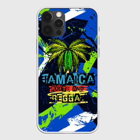 Чехол для iPhone 12 Pro Max с принтом Jamaica Roots and reggae в Смоленске, Силикон |  | Тематика изображения на принте: jamaica | reggae | roots | летняя | лето | надпись | пальма | раста | регги | рэгги | текст | фраза | ямайка