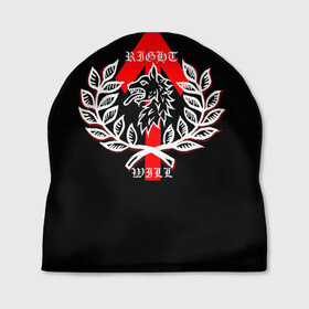Шапка 3D Правая воля: в Смоленске, 100% полиэстер | универсальный размер, печать по всей поверхности изделия | волк | герб | готический | иностранные | листья | на английском | на спине | надписи | нс | правый | рисунок | средневековый | стрелка | цвета | черная