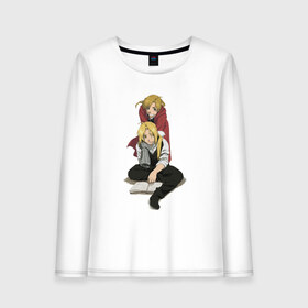 Женский лонгслив хлопок с принтом Стальной Алхимик - Братья в Смоленске, 100% хлопок |  | anime | edward elric | fullmetal alchemist | manga | алхимия | аниме | братья | волшебство | друзья | любовь | магия | манга | стальной алхимик | цельнометаллический алхимик | эдвард | эдвард элрик