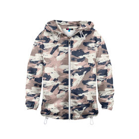 Детская ветровка 3D Кремовый камуфляж: в Смоленске, 100% полиэстер | подол и капюшон оформлены резинкой с фиксаторами, по бокам два кармана без застежек, один потайной карман на груди | Тематика изображения на принте: 23 февраля | армия | военная | зелень | камуфляж | листья | маскировка | осень | охота | паттерн | рыбалка | солдат | текстуры