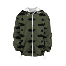 Детская куртка 3D 23 февраля | Танки: в Смоленске, 100% полиэстер | застежка — молния, подол и капюшон оформлены резинкой с фиксаторами, по бокам — два кармана без застежек, один потайной карман на груди, плотность верхнего слоя — 90 г/м2; плотность флисового подклада — 260 г/м2 | Тематика изображения на принте: 23 | 23 февраля | альпийский камуфляж | армия | артиллерия | день защитника | день защитника отечества | звезды | зелёная | камуфляж | омон | праздник | танки | танкисты | февраль | февраля