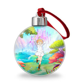 Ёлочный шар Обещанный Неверленд: в Смоленске, Пластик | Диаметр: 77 мм | Тематика изображения на принте: yakusoku no neverland | аниме | аниме персонаж | анимесериал | бесконечное лето | грейс филд | норман | обещанная страна грёз | обещанный неверленд | эмма