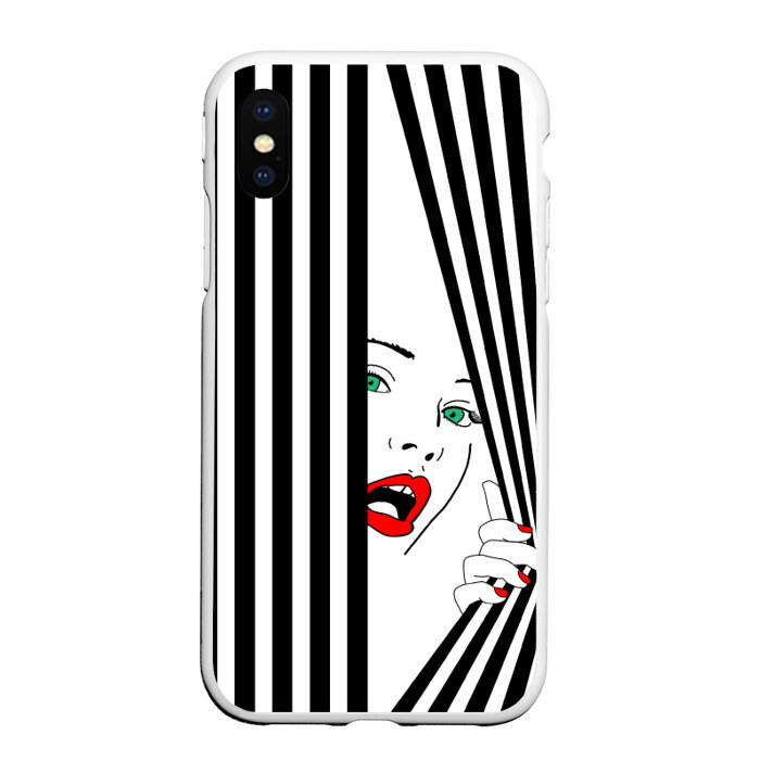 Чехол для iPhone XS Max матовый Pop art girl фото