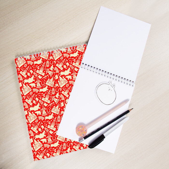 Скетчбук Русские символы фото