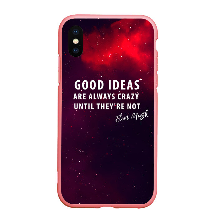 Чехол для iPhone XS Max матовый Elon Reeve Musk фото