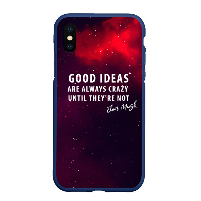 Чехол для iPhone XS Max матовый Elon Reeve Musk фото