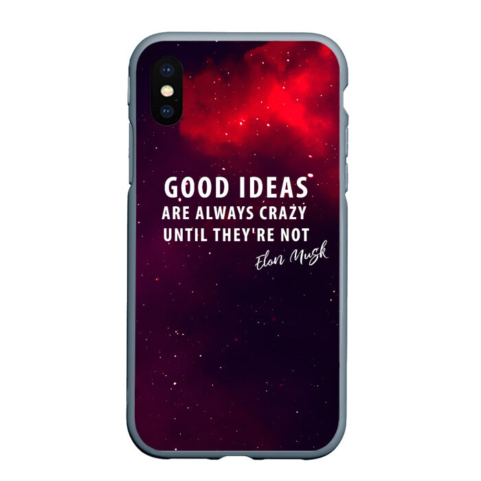 Чехол для iPhone XS Max матовый Elon Reeve Musk фото