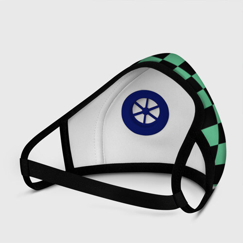 Маска из неопрена KIMETSU NO YAIBA | TANJIRO KAMADO фото