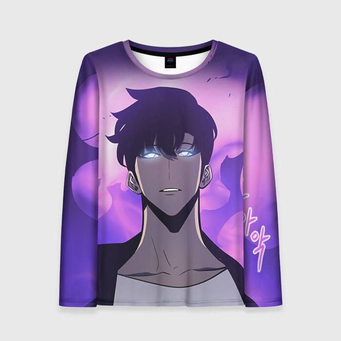 Женский лонгслив 3D Поднятие уровня в одиночку фото
