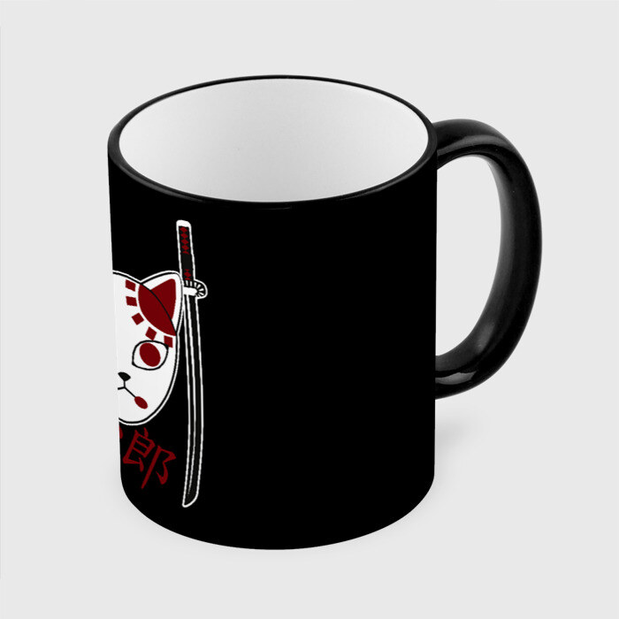 Кружка с полной запечаткой Маска Танджиро фото