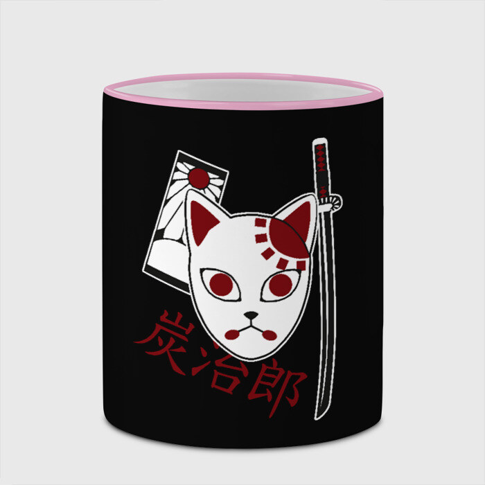 Кружка с полной запечаткой Маска Танджиро фото