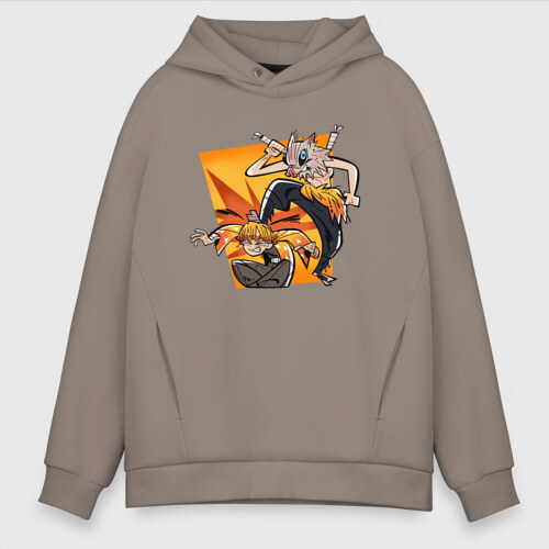 Мужское худи Oversize хлопок ЗЕНИЦУ И ИНОСКЕ фото