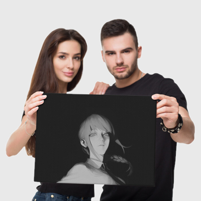 Холст прямоугольный Makima Chainsaw Man фото