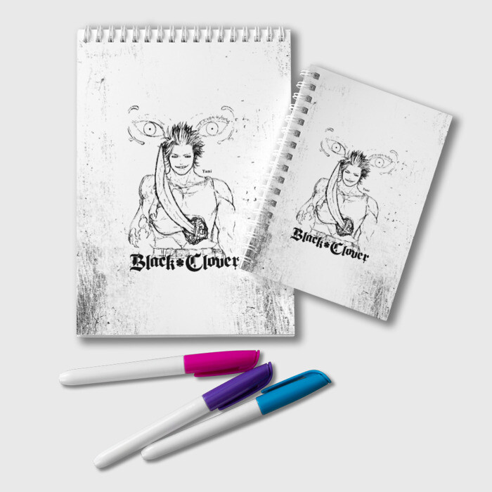 Блокнот Ями Сукэхиро Чёрный клевер фото