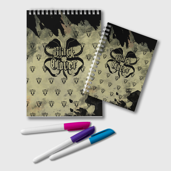 Блокнот Чёрный клевер Черные быки фото