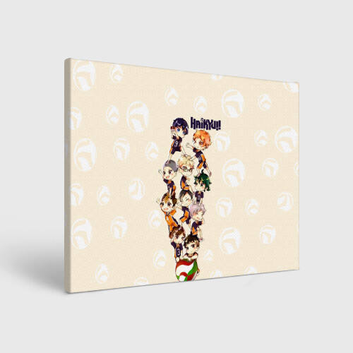 Холст прямоугольный Команда Карасуно Haikyuu!! фото