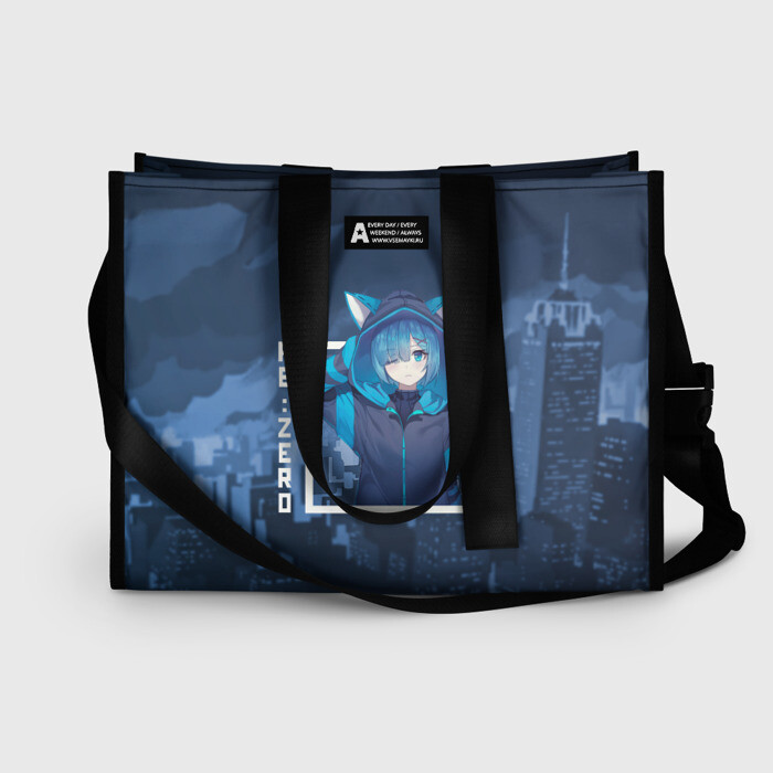 Сумка-шоппер 3D Рем с ушками, Re: zero. Жизнь с нуля в альтернативном мире фото